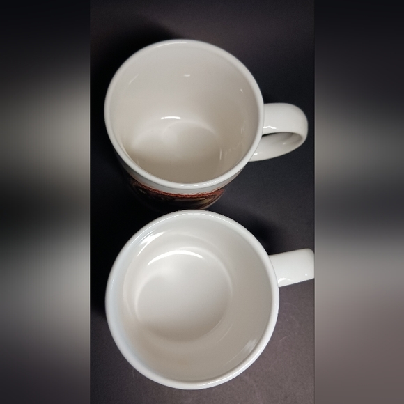 1991 Vintage Christmas Santa Claus With Toy Bag Coffee Mugs, set of 2 - Picture 3 of 6